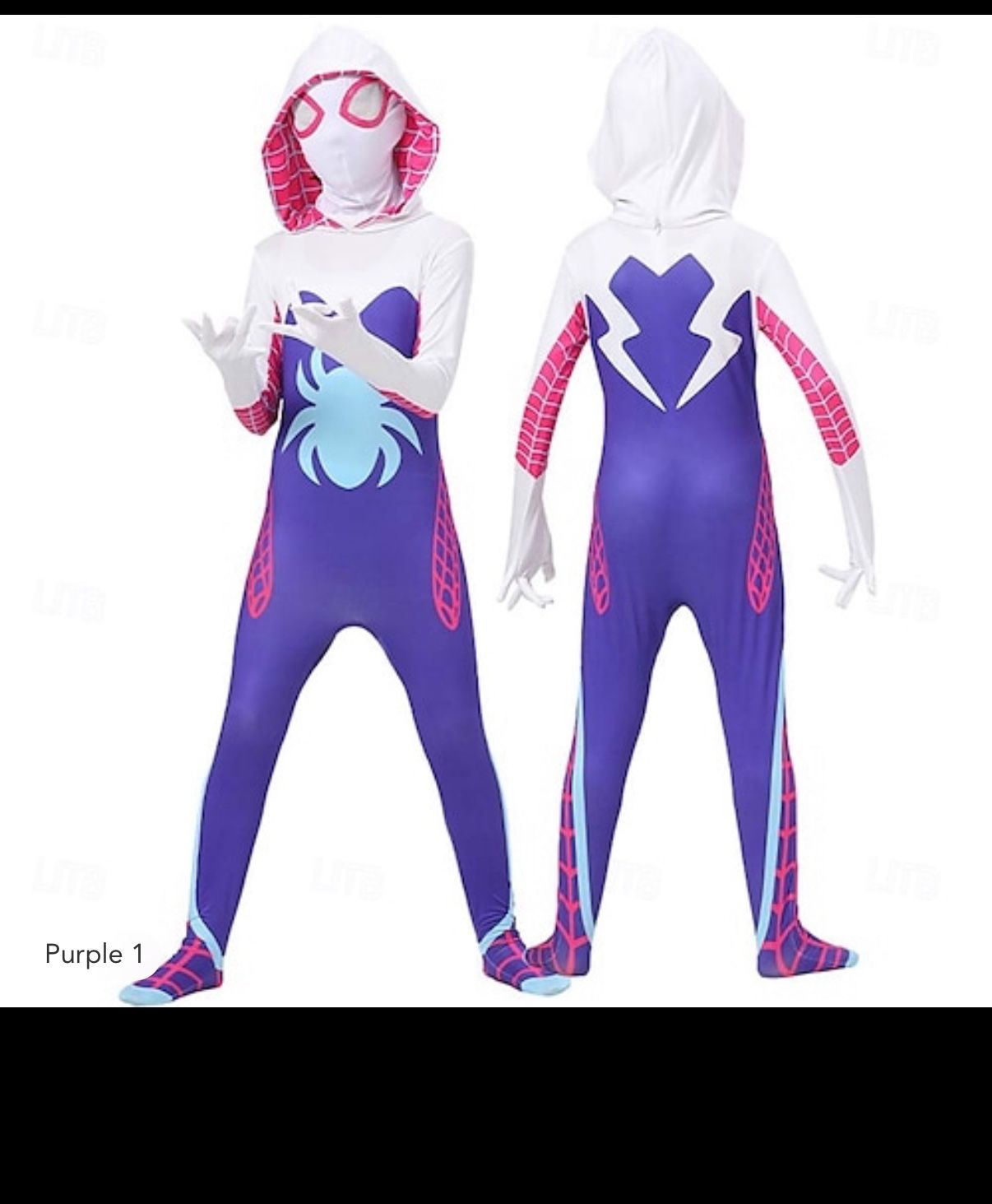 Spider Superhero Gwen Halloween Bodysuits Full Body Catsuit Sexy Costume Kid's