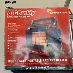 Mr Heater-“Big Buddy” Model: MH18B, Propane Space Heater w/ 5’ gas supply hose 