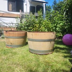 Wine Barrel Halves