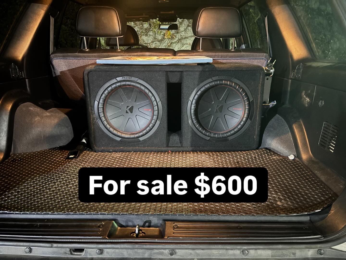 SEND OFFERS NOT FREE Kicker Dual 12” CompR Subs + Memphis 1000W Amp – Complete Bass System 🔊