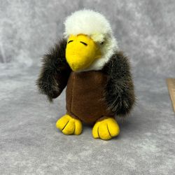 Art's Toy Vintage Bald Eagle Stuffed Animal 5.5”