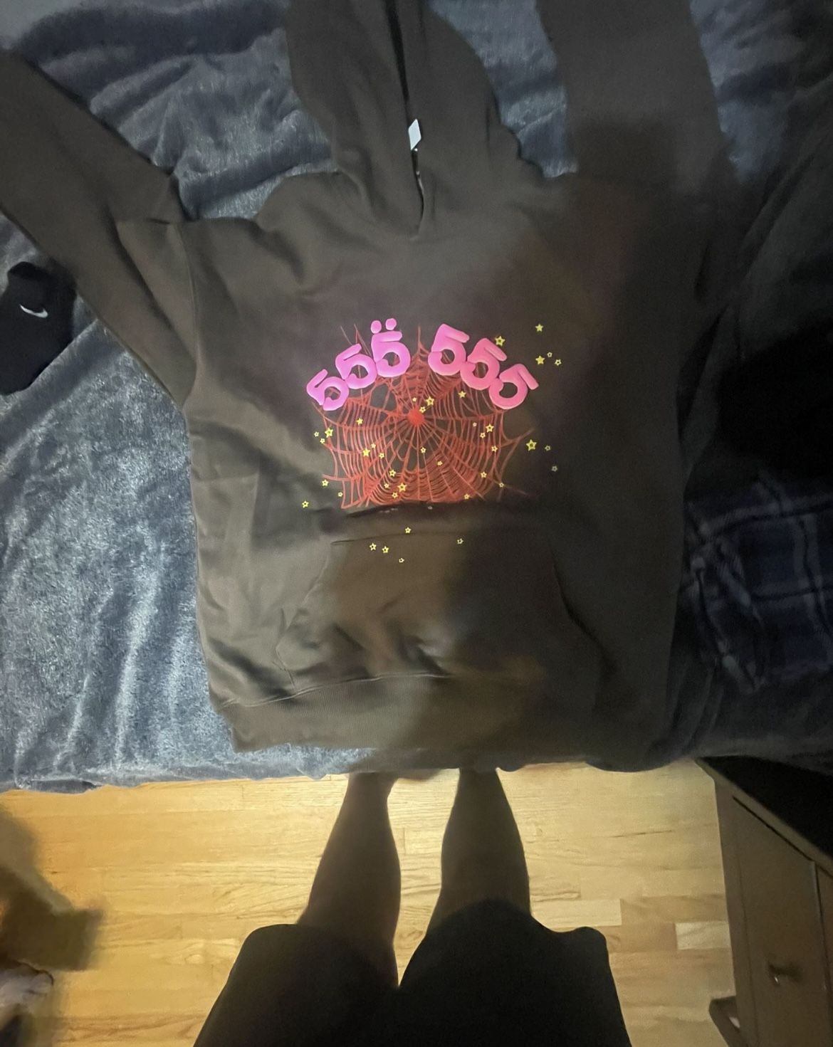 Brown Sp5der Hoodie