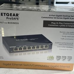 Netgear 8-Port Gigabit Ethernet Switch-NIB
