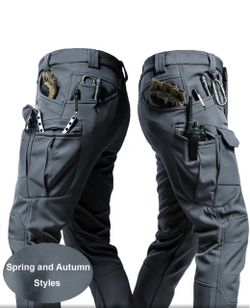 New Mens Tactical Cargo Multi Pocket Pants