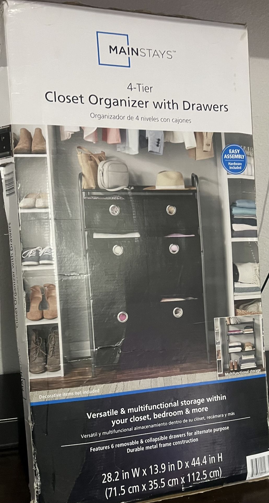 Closet Organizer With Drawers