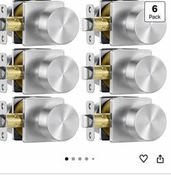 Brushed nickel door knobs