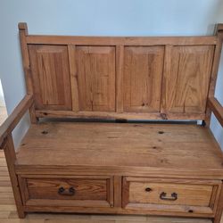 Wooden bench