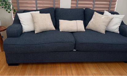 Sofa and loveseat and dining table