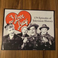 I Love Lucy Wall Art Tin Sign 
