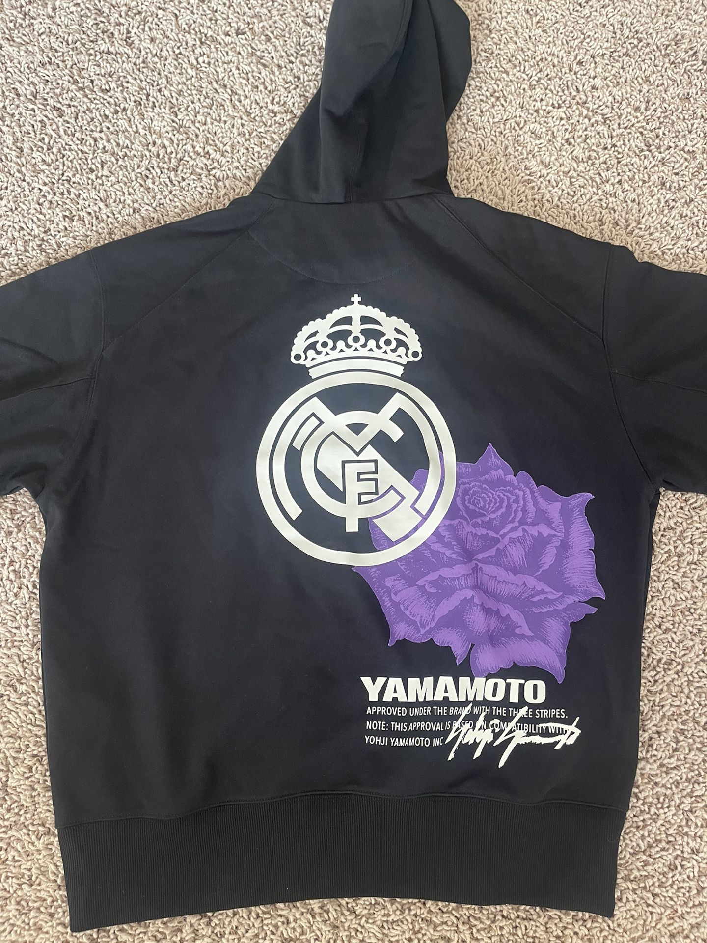 Y3 Real Madrid Black Hoodie (M)