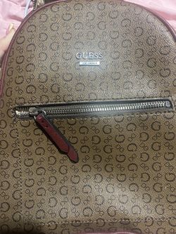 Guess Brown Monogram Backpack
