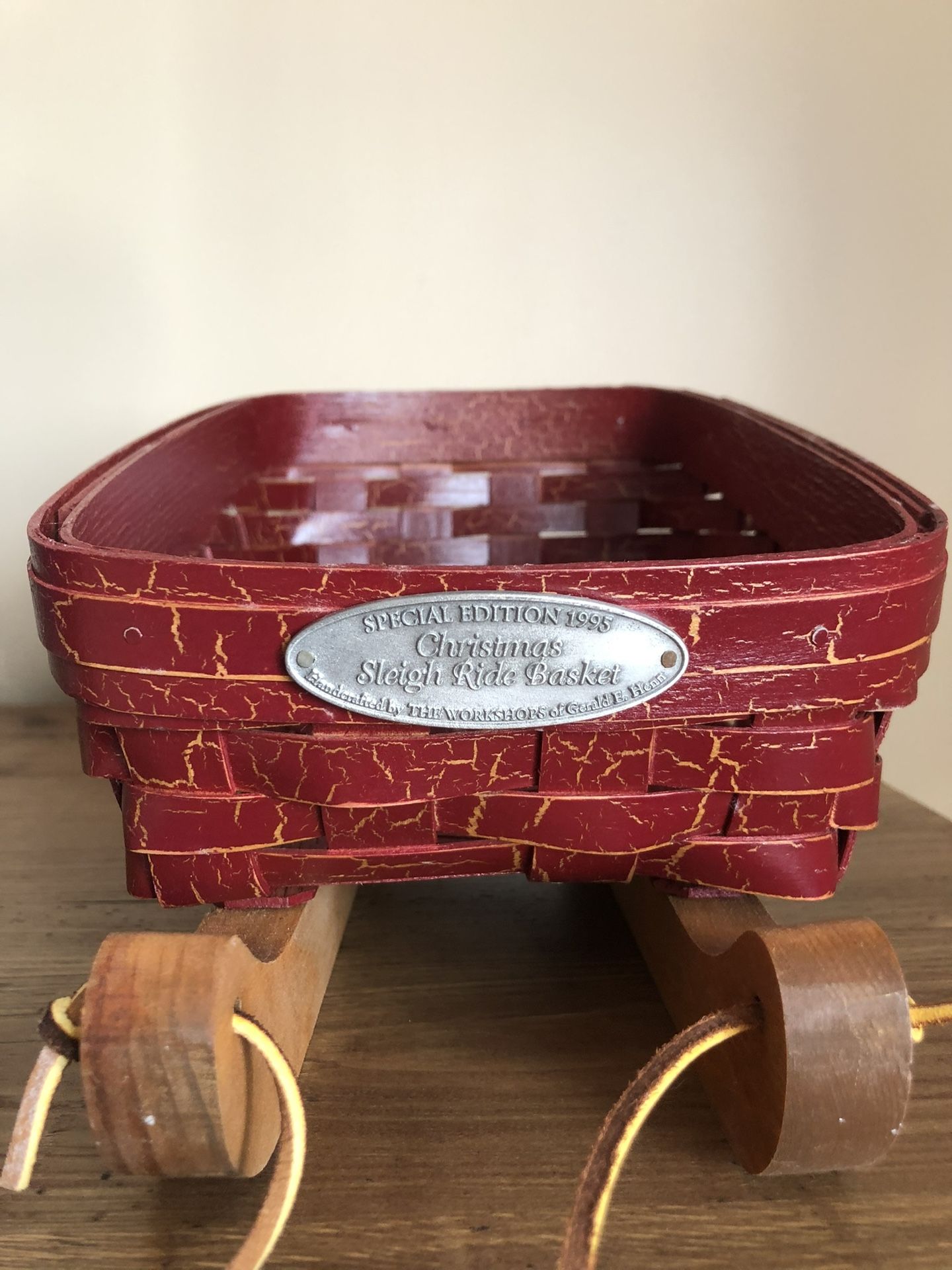 1995 Christmas Sleigh Ride Basket