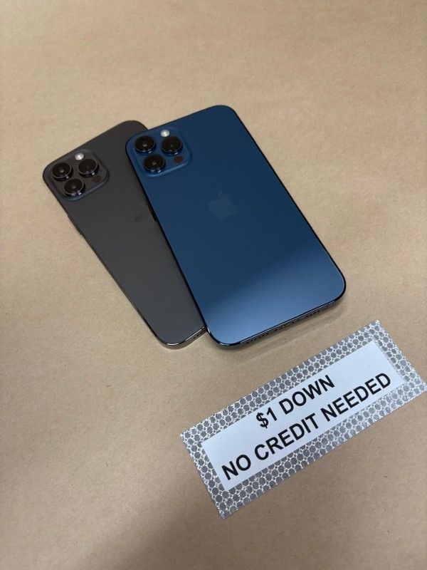 Apple IPhone 12 Pro Max 5G - Only $1 Today Pay The Rest Later!