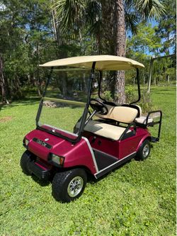 CUSTOM 48 VOLT CLUB CAR GOLF CART!! RUNS AND DRIVES GREAT 4 SEATER!!