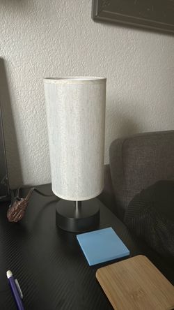 Small Table Lamp with Fabric Shade
