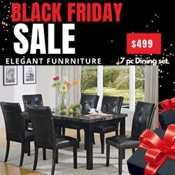 7 Pc Dining Table 