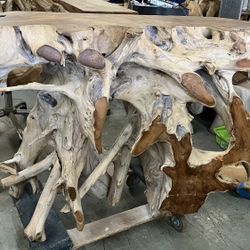 72”-18”-32” Console Teakwood Entry Table 