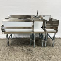 NSF 54 ins Stainless Steel Combination Cocktail Station FS301212

