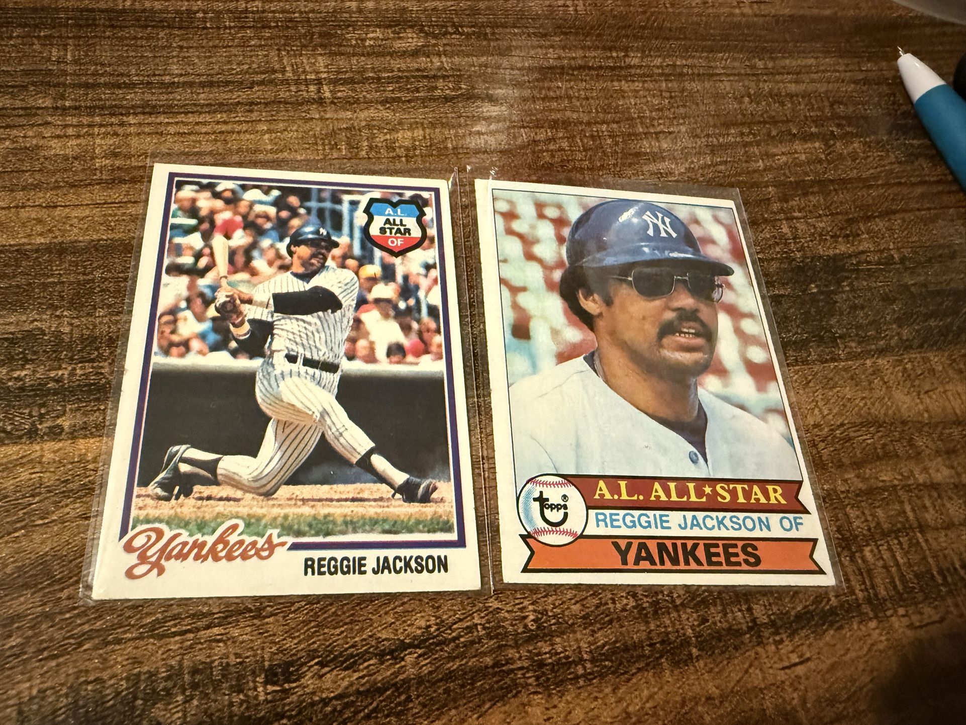 1978 & 1979 Topps Reggie Jackson Baseball Cards New York Yankees Legend HOF Mr. October 