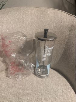 Barber/cosmetology cleaning glass jar