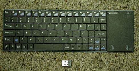 Rii Slim Wireless Touchpad Keyboard with USB Receiver