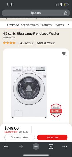 LG washer & dryer