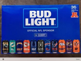 Nfl Bud Light Can Collection sold out