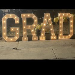 Grad Light Up Letters 
