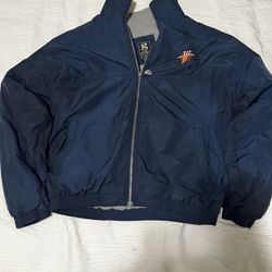 2000s Golden State Warriors Vintage Basketball Puffer Jacket Size:M