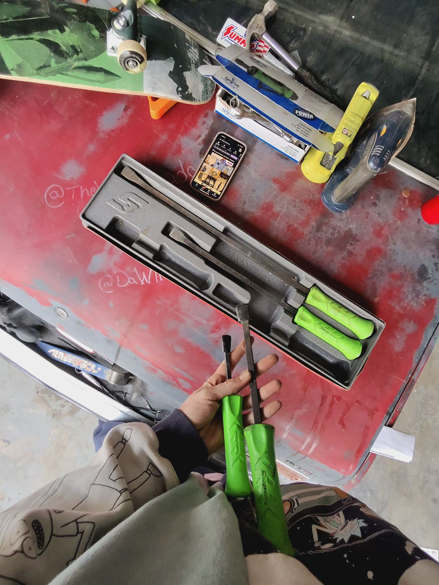 Snap On striking Pry-Bars (4 In Total)