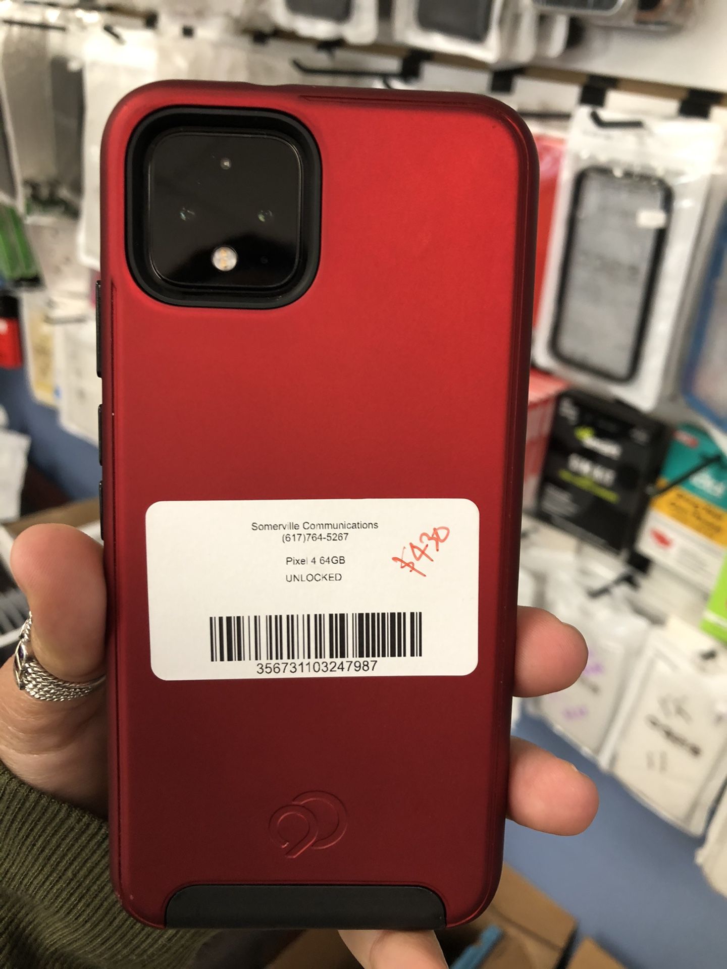 Factory Unlocked Google pixel 4 excellent condition, with store warranty