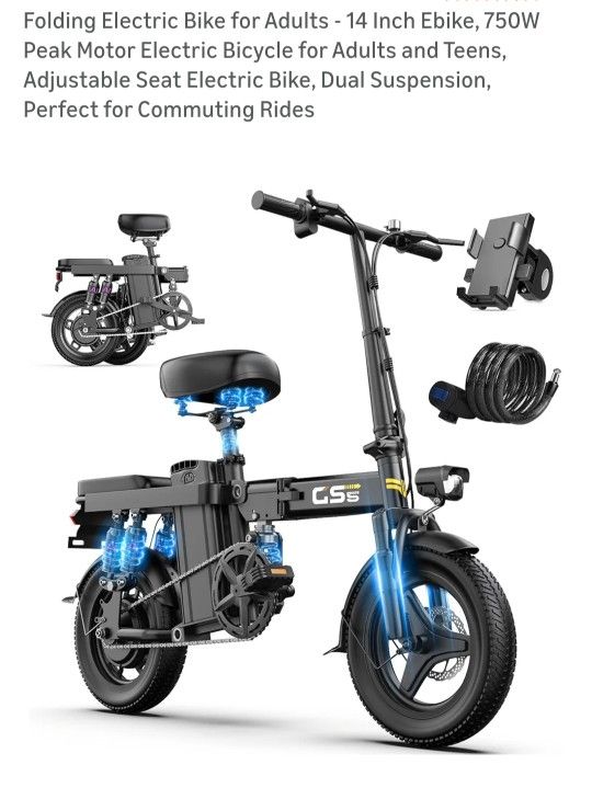 GS5 BRAND NEW! FOLDING E BIKE