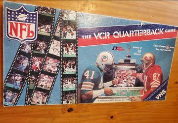 VINTAGE NFL THE VCR QUARTERBACK GAME (COMPLETE)