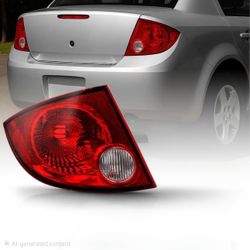 TYC Driver Side left tail light assembly compatible with 2005-2010 Chevy Cobalt sedan & Pontiact G5/Pursuit.