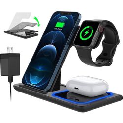 wireless Phone Charger 3 In 1 , (Phone , Iwatch,  iPod) 