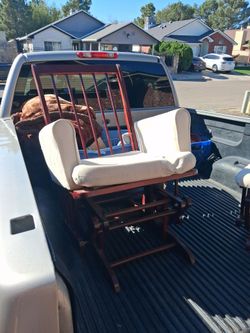 Rocking chair w/ ottoman