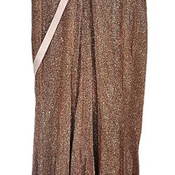 METALLIC V-NECK SHEATH DRESS WITH SLIT size 4