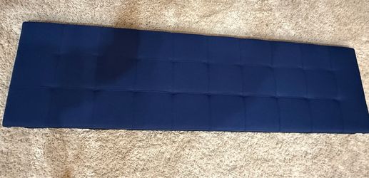 King Size Upholstered Headboard – Navy Blue – Good Condition