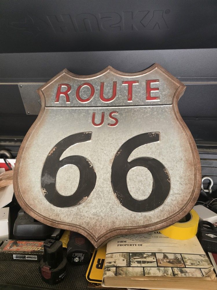 US Route 66 Metal Sign