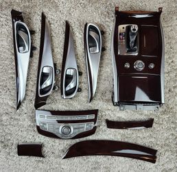 Infiniti M37 M56 Q70 Wood Trim And LED KICKPLATES 