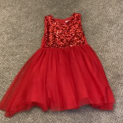Red Sequenced Dress