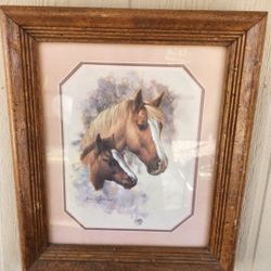 Vintage Wall Picture Horse