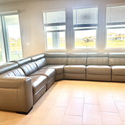 Like New Dark Grey Sectional Sofa