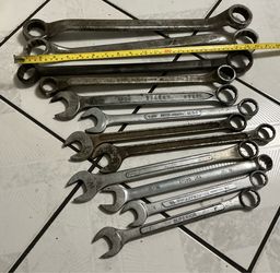 12 Large Long Heavy Duty Wrenches