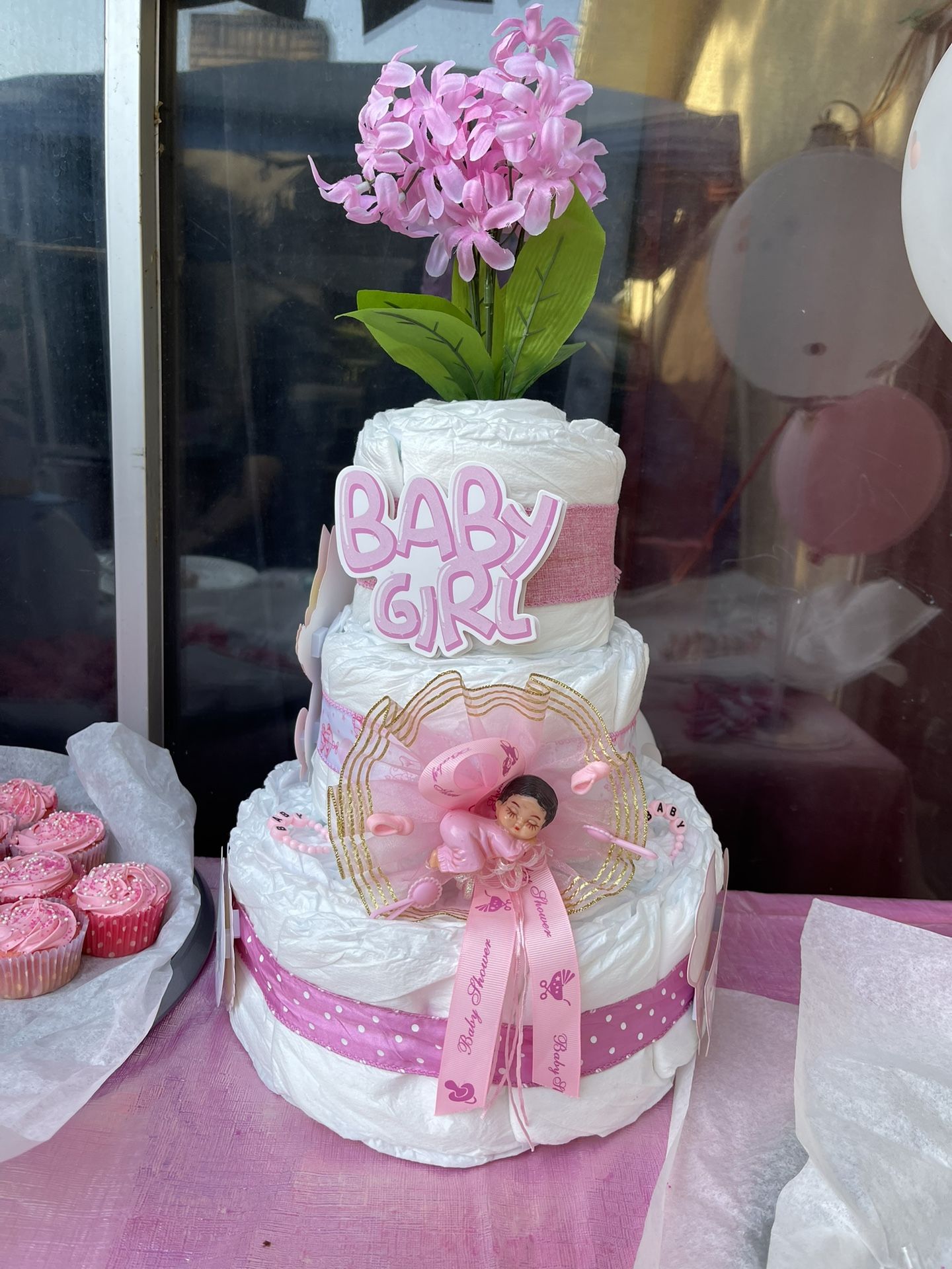 Girl Diaper Cake
