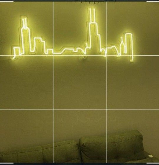 Neon LED Chicago Skyline