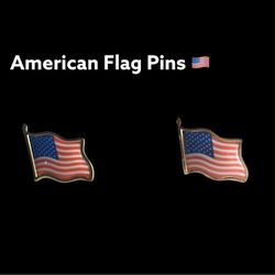 American Flag Pin Set