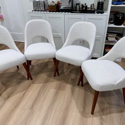 Dining Side Chairs (set of 4). Beige