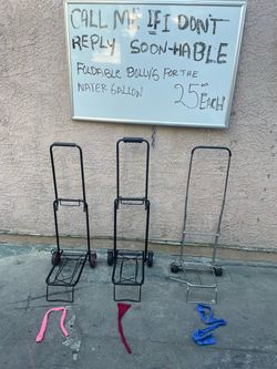 Foldable Water Gallon Dolly Cart $20 each