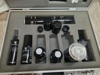 Authentic Porsche Tequipment car care kit in aluminum carrying case (12"x16")